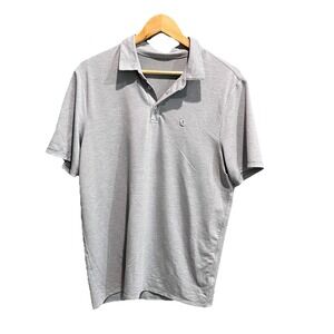 Vuori Gray Short‎ Sleeve Men's Performance Polo T-Shirt Size Medium